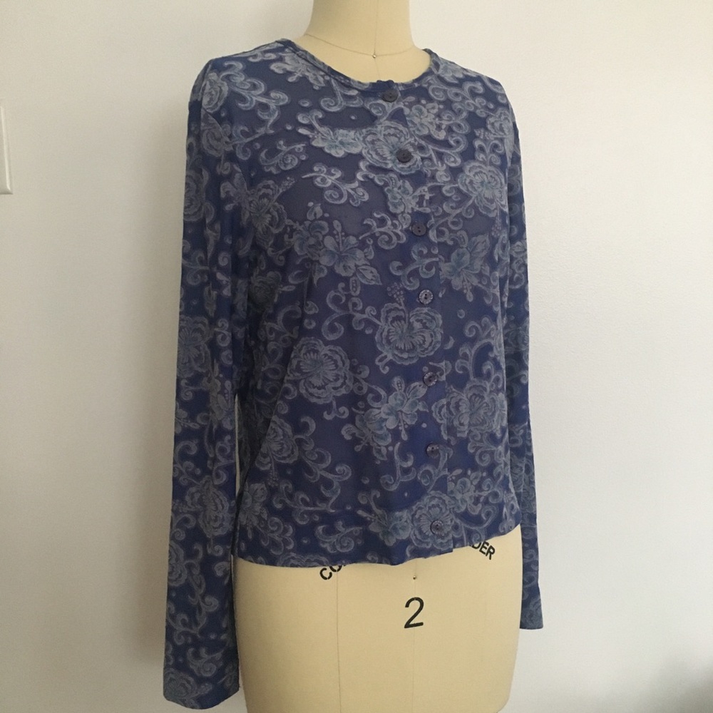 Vintage 90s top blue